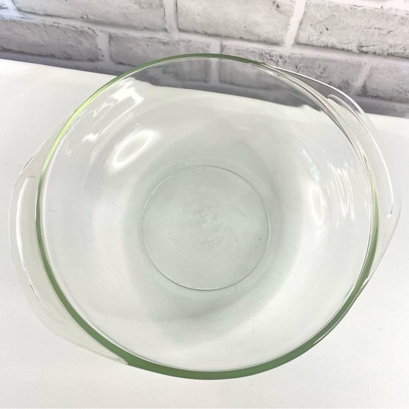 Vintage Pyrex/Beunilum Serving Dish Set - Clear Glass Bowl With Aluminum Cover - Picture 8 of 12